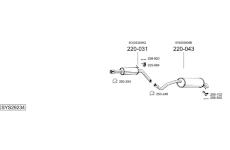 Výfukový systém BOSAL SYS29234