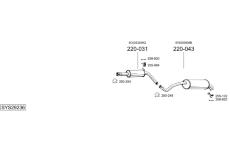Výfukový systém BOSAL SYS29236