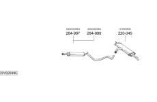 Výfukový systém BOSAL SYS29495