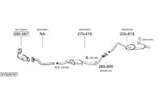 Výfukový systém BOSAL SYS29787