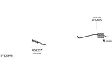 Výfukový systém BOSAL SYS29801