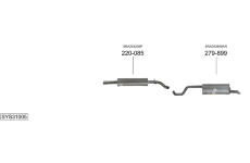 Výfukový systém BOSAL SYS31005