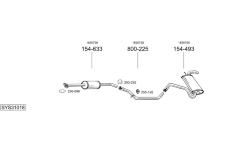 Výfukový systém BOSAL SYS31018