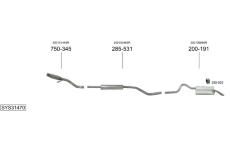 Výfukový systém BOSAL SYS31470