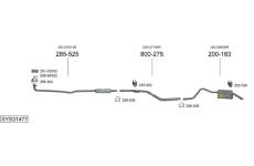 Výfukový systém BOSAL SYS31477
