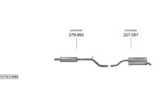 Výfukový systém BOSAL SYS31886