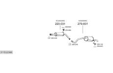 Výfukový systém BOSAL SYS32068