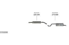 Výfukový systém BOSAL SYS32069