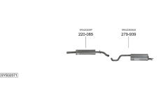 Výfukový systém BOSAL SYS32071