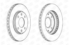 Brzdový kotouč CHAMPION 561409CH