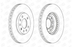 Brzdový kotouč CHAMPION 562070CH