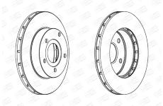 Brzdový kotouč CHAMPION 562147CH