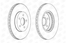 Brzdový kotouč CHAMPION 562180CH