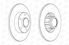 Brzdový kotouč CHAMPION 562211CH-1