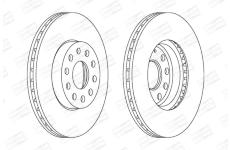 Brzdový kotouč CHAMPION 562235CH