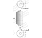 Palivový filtr CHAMPION L203/606