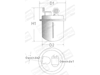 palivovy filtr CHAMPION L214/606