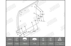 Sada brzdoveho oblozeni, bubnova brzda JURID 1903601235