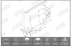 Sada brzdoveho oblozeni, bubnova brzda JURID 1918701070