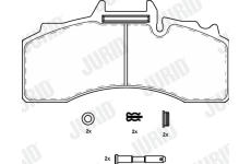Sada brzdových destiček, kotoučová brzda JURID 2922709560