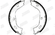 Sada brzdových čelistí, parkovací brzda JURID 361196J