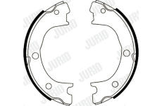 Sada brzdových čelistí, parkovací brzda JURID 362417J