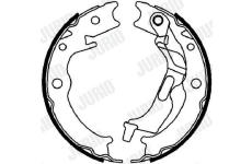 Sada brzdových čelistí, parkovací brzda JURID 362527J