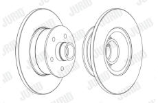 Brzdový kotouč JURID 561252JC