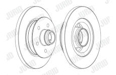 Brzdový kotouč JURID 561437JC