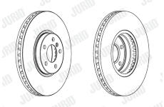 Brzdový kotouč JURID 562357JC-1