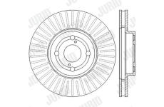 Brzdový kotouč JURID 562435JC