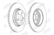 Brzdový kotouč JURID 562437JC-1