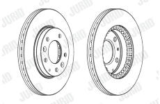 Brzdový kotouč JURID 562446JC