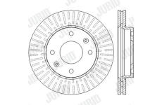 Brzdový kotouč JURID 562459JC