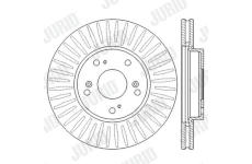Brzdový kotouč JURID 562547JC