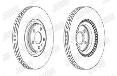 Brzdový kotouč JURID 562771JC-1