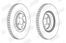 Brzdový kotouč JURID 562771JC