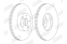 Brzdový kotouč JURID 562778JC-1