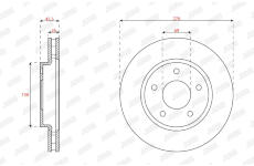 Brzdový kotouč JURID 562784JC