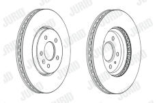 Brzdový kotouč JURID 562852JC-1