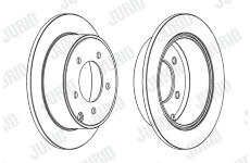 Brzdový kotouč JURID 562857JC
