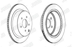 Brzdový kotouč JURID 562871JC
