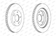 Brzdový kotouč JURID 562875JC