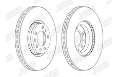 Brzdový kotouč JURID 562994JC