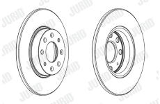 Brzdový kotouč JURID 563020JC
