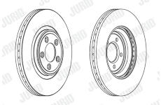 Brzdový kotouč JURID 563029JC-1