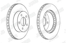 Brzdový kotouč JURID 563058JC