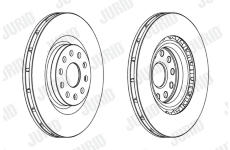 Brzdový kotouč JURID 563062JC