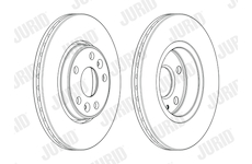 Brzdový kotouč JURID 563080JC