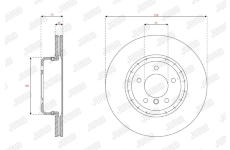 Brzdový kotouč JURID 563082JVC-1